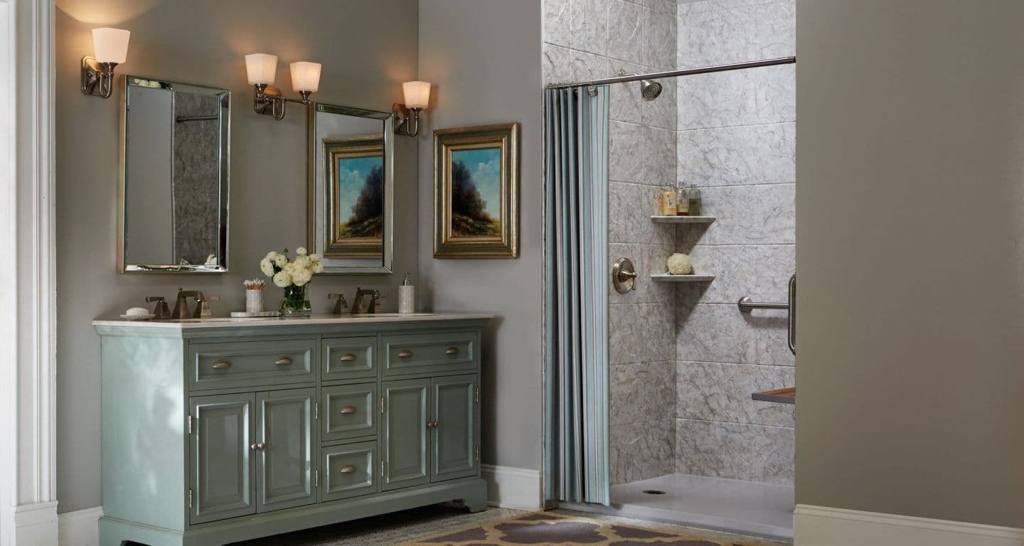 CustomBarrierFree_Champagne_12x12Stone_TeakSeat_BN_Gray01